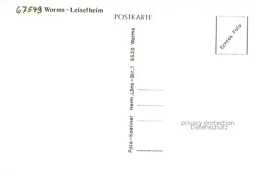 AK / Ansichtskarte Leiselheim_Worms Kirche Leiselheim Worms