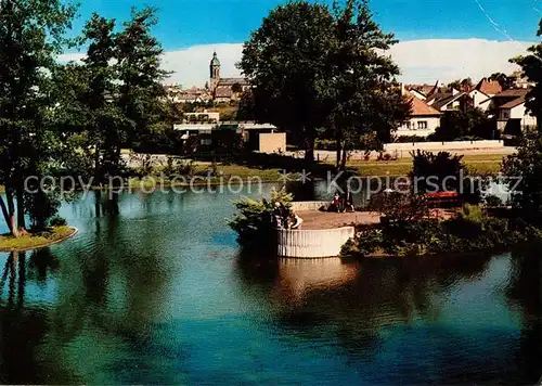 AK / Ansichtskarte Kandel_Pfalz Schwanenweiher Kandel Pfalz