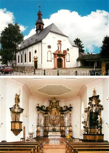 AK / Ansichtskarte Nieder Moerlen Kath Pfarrkirche Mariae Himmelfahrt Innenansicht Nieder Moerlen