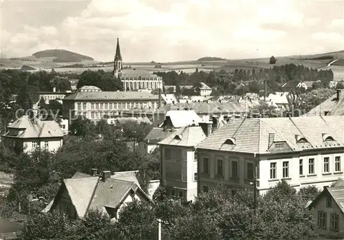 Chrastava Stadtbild mit Kirche Chrastava