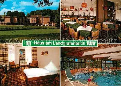 Nidda Erholungsheim Haus am Landgrafenteich Restaurant Hallenbad Nidda