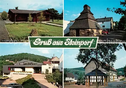 Steinperf Eiloh Schutzhuette 700 Jahre altes Backhaus Dorfplatz Gemeinschaftshaus Steinperf