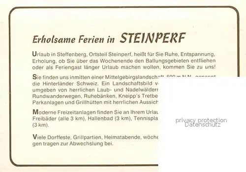 Steinperf Landschaftspanorama Steinperf