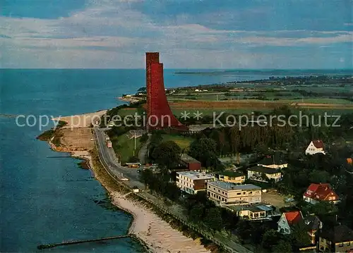 Laboe Hotel Restaurant Seeterrassen Marine Ehrenmal Fliegeraufnahme Laboe