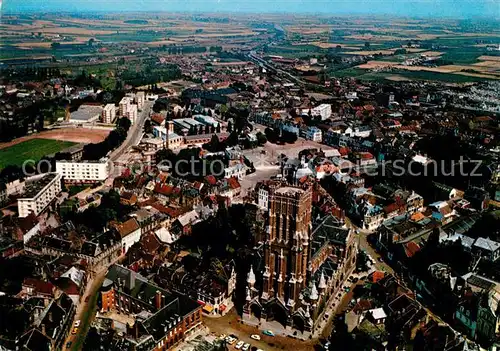 AK / Ansichtskarte Bethune Fliegeraufnahme Eglise St. Vaast Bethune
