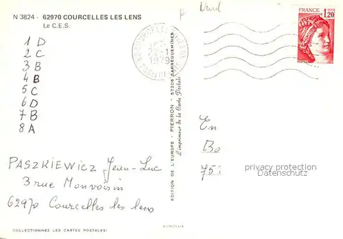 AK / Ansichtskarte Courcelles les Lens Le C.E.S. Courcelles les Lens
