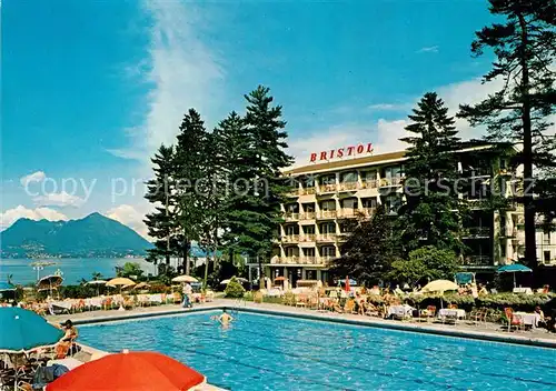 AK / Ansichtskarte Stresa_Lago_Maggiore Grand Hotel Bristol Pool Stresa_Lago_Maggiore