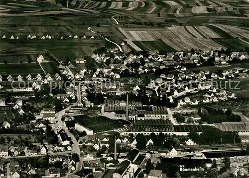 AK / Ansichtskarte Asbach Baeumenheim Fliegeraufnahme Asbach Baeumenheim