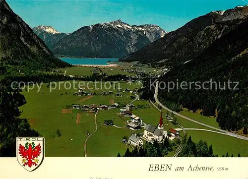 AK / Ansichtskarte Eben_Achensee Fliegeraufnahme Karwendel Seekarspitze Eben Achensee