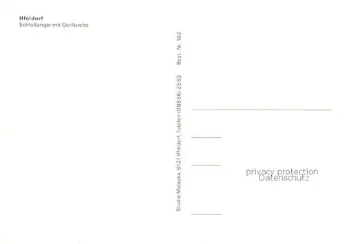 AK / Ansichtskarte Iffeldorf Schlossanger mit Dorfkirche Iffeldorf