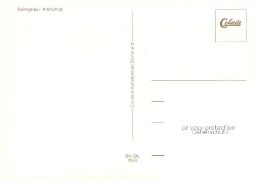 AK / Ansichtskarte Beilngries Altmuehltal Beilngries