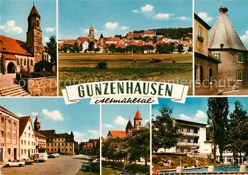 AK / Ansichtskarte Gunzenhausen_Altmuehlsee mit Freibad Gunzenhausen Altmuehlsee