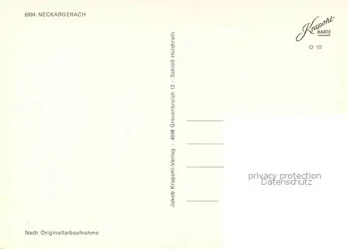 AK / Ansichtskarte Neckargerach  Neckargerach