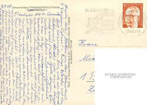 AK / Ansichtskarte Timmendorfer_Strand Hotel Seeschloesschen Timmendorfer_Strand