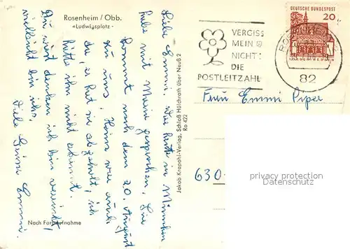 AK / Ansichtskarte Rosenheim_Bayern Ludwigsplatz Rosenheim Bayern