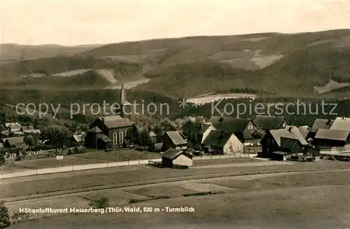 AK / Ansichtskarte Masserberg Turmblick Masserberg