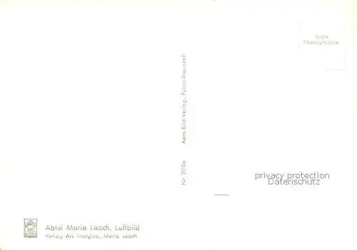 AK / Ansichtskarte Glees Abtei Maria Laach Fliegeraufnahme Glees