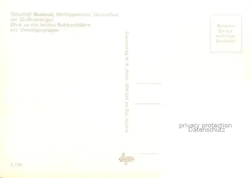 AK / Ansichtskarte Rosental_Neukirchen_Grossvenediger Sulzbachtaelern Venedigergruppe 