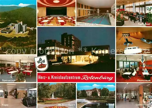 AK / Ansichtskarte Rotenburg_Fulda Herz  und Kreislaufzentrum Bowlingbahn Schloss  Rotenburg Fulda