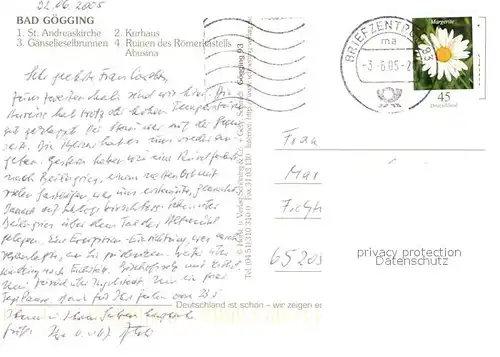AK / Ansichtskarte Bad_Goegging St. Andreaskirche Kurhaus Roemerkastell Abusina  Bad_Goegging