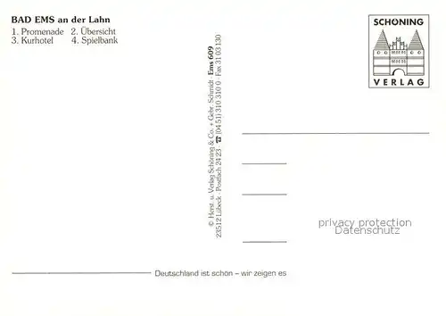 AK / Ansichtskarte Bad_Ems Promenade Kurhotel Spielbank Bad_Ems