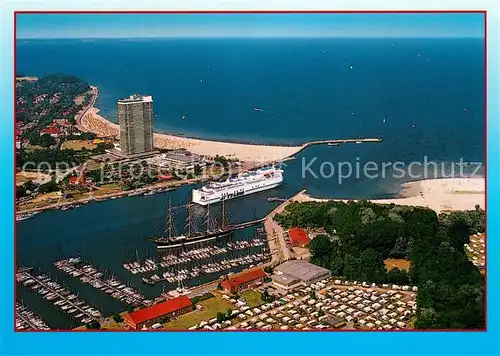 AK / Ansichtskarte Travemuende_Ostseebad Fliegeraufnahme Travemuende_Ostseebad