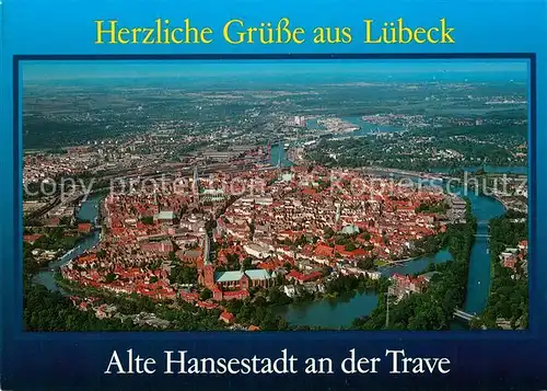 AK / Ansichtskarte Luebeck Fliegeraufnahme Luebeck