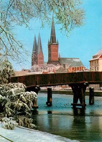 AK / Ansichtskarte Luebeck St. Marien St. Petri Luebeck