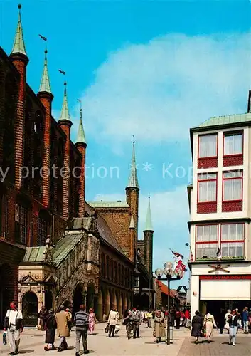 AK / Ansichtskarte Luebeck Rathaus Cafe Niederegger Luebeck