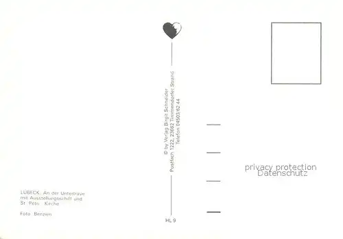 AK / Ansichtskarte Luebeck Untertrave Ausstellungsschiff St. Petri Kirche Luebeck