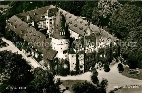 AK / Ansichtskarte Detmold Schloss Fliegeraufnahme Detmold