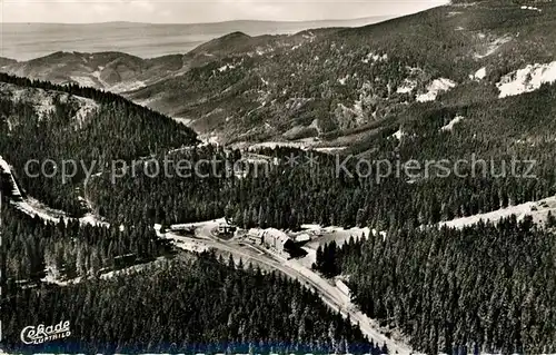AK / Ansichtskarte Schwarzwaldhochstrasse Hotel und Kurhaus Ruhestein Fliegeraufnahme Schwarzwaldhochstrasse