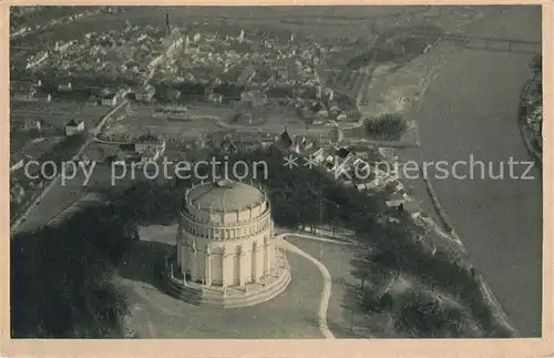 AK / Ansichtskarte Kelheim Befreiungshalle Fliegeraufnahme Kelheim