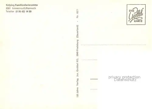 AK / Ansichtskarte Kemnath_Stadt Kolping Familienferienstaette Speisesaal Zimmer Kemnath_Stadt