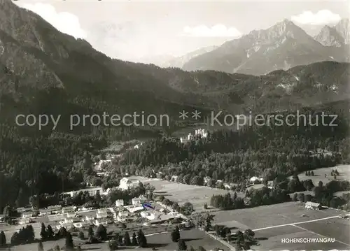 AK / Ansichtskarte Hohenschwangau Koenigsschloss Hohenschwangau Panorama Hohenschwangau