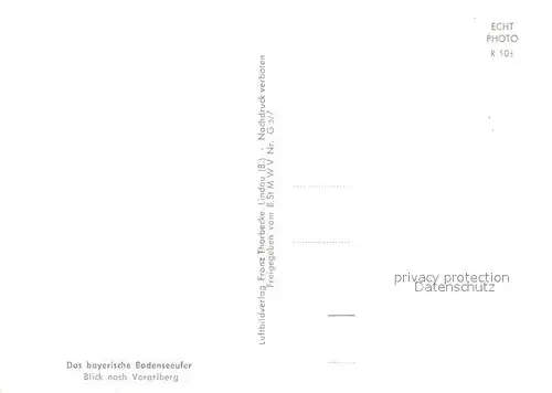 AK / Ansichtskarte Bodensee_Region Fliegeraufnahme mit Bregenz Lindau Wasserburg Nonnenhorn Kressbronn Bodensee Region