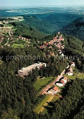 AK / Ansichtskarte Bad_Teinach Zavelstein Fliegeraufnahme mit Bibelheim Haus Felsengrund Bad_Teinach Zavelstein