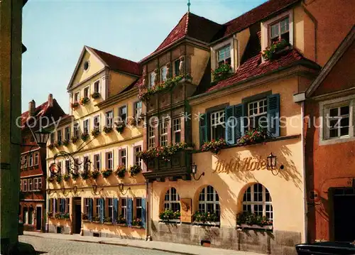 AK / Ansichtskarte Rothenburg_Tauber Hotel Goldener Hirsch  Rothenburg Tauber