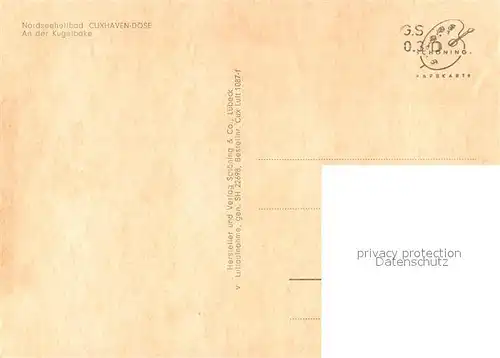 AK / Ansichtskarte Cuxhaven_Doese_Nordseebad An der Kugelbake Fliegeraufnahme Cuxhaven_Doese_Nordseebad