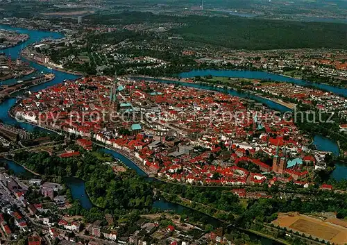AK / Ansichtskarte Luebeck Fliegeraufnahme Luebeck