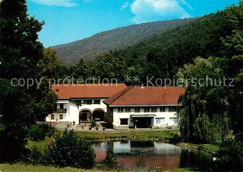 AK / Ansichtskarte Hardheim_Odenwald Waldhotel Wohlfahrtsmuehle Hardheim Odenwald