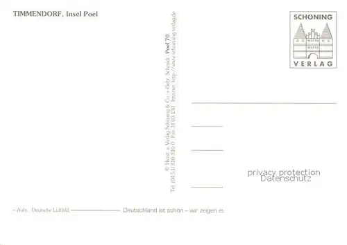 AK / Ansichtskarte Timmendorf_Insel_Poel Fliegeraufnahme Timmendorf_Insel_Poel