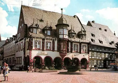 AK / Ansichtskarte Goslar Marktplatz mit Hotel Kaiserworth Goslar