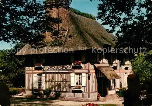 AK / Ansichtskarte Normandie_Region Maison Normande au toit de chaume Normandie Region