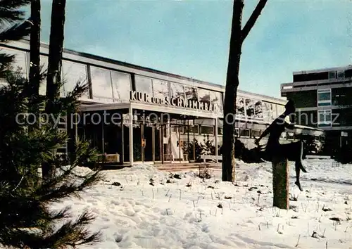 AK / Ansichtskarte Timmendorfer_Strand Winter an der See Kurbad Schwimmbad Timmendorfer_Strand