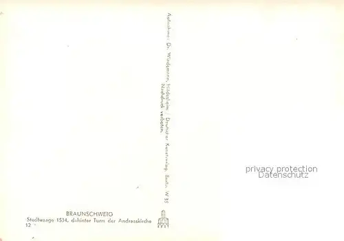 AK / Ansichtskarte Braunschweig Stadtwaage 16. Jhdt. Historisches Gebaeude dahinter Turm der Andreaskirche Braunschweig