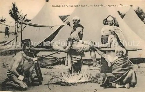 AK / Ansichtskarte Camp_de_Chambaran Sauvages au Camp Camp_de_Chambaran