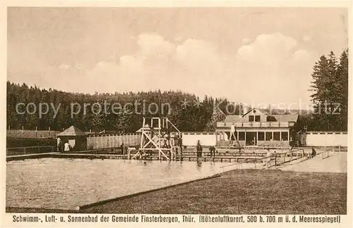 AK / Ansichtskarte Finsterbergen Freibad Finsterbergen