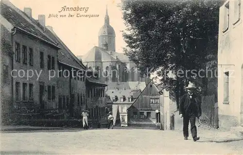 AK / Ansichtskarte Annaberg Buchholz_Erzgebirge Turnergasse Annaberg Buchholz