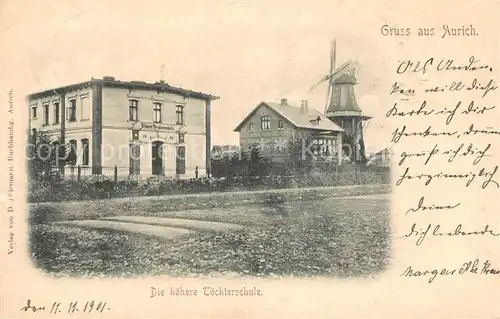 AK / Ansichtskarte Aurich_Ostfriesland Hoehere Toechterschule Aurich_Ostfriesland